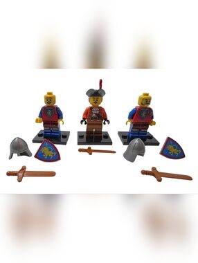 Lego Miinifigure Bundle Medieval Knights and Messenger